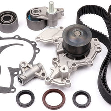 SCITOO Timing Belt Water Pump Kit and Valve Cover Gasket Fits 98-04 Honda Isuzu 3.2 3.5 6VD1 6VE1 Timing Belt Kit Water Pump