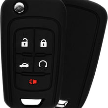KeyGuardz Keyless Entry Remote Car Flip Key Fob Shell Cover Rubber Protective Case For Chevy Buick OHT01060512