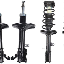 Deebior Set of 4 Complete Shock Sturts & Springs Assembly Compatible with Chevrolet 1998-2002 Prizm & Geo 1993-1997 Prizm & Toyota 1993-2002 Corolla