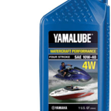 Yamaha LUB-10W40-WV-12 Yamalube 10W-40 4W Watercraft Waverunner Oil Quart; LUB10W40WV12 Made by Yamaha