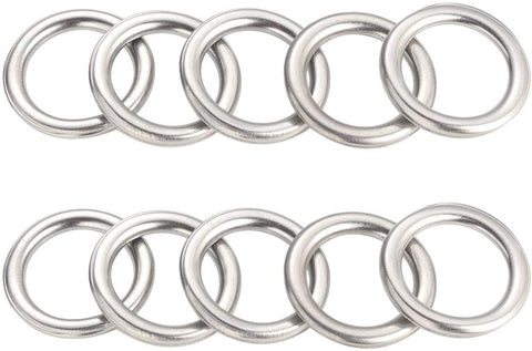Transmission Drain Plug Gasket Engine Oil Crush Washer Seal Rings Replacement for 4Runner Sequoia Tacoma Tundra Lexus GS450H, IS F, IS250/350, LS430, LS460, Replaces# 35178-30010, M12, Pack of 10pcs