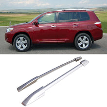 WGERT 1 Pair Silver Aluminum Mount Onto the Rooftop Roof Rack Top Side Rails Carries Luggage Carrier Compatible with 08-13 Highlander 6940803571045