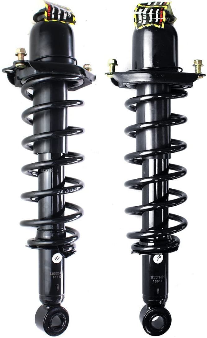 Detroit Axle - Both Left and Right Rear Complete Strut & Coil Spring Assembly for 2003-08 Toyota Corolla, Matrix & Pontiac Vibe - FWD Only