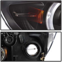 V2 3D Halo LBDRL Headlights for BMW 3-Series E90 06-08 - 4 Door - Black/Clear Lens