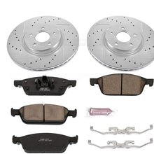 Power Stop K6349 Front Brake Kit with Drilled/Slotted Brake Rotors and Z23 Evolution Ceramic Brake Pads