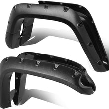 4Pcs Pocket Riveted Style (Matte Black) Wheel Fender Flares Replacement for 07-14 FJ Cruiser