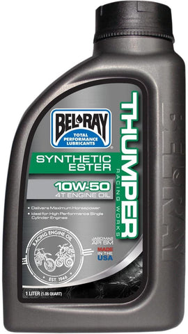 Bel-Ray Thumper Racing Works Full Synthetic Ester 4T Engine Oil - 10W50-1L. 99550-B1LW (1)