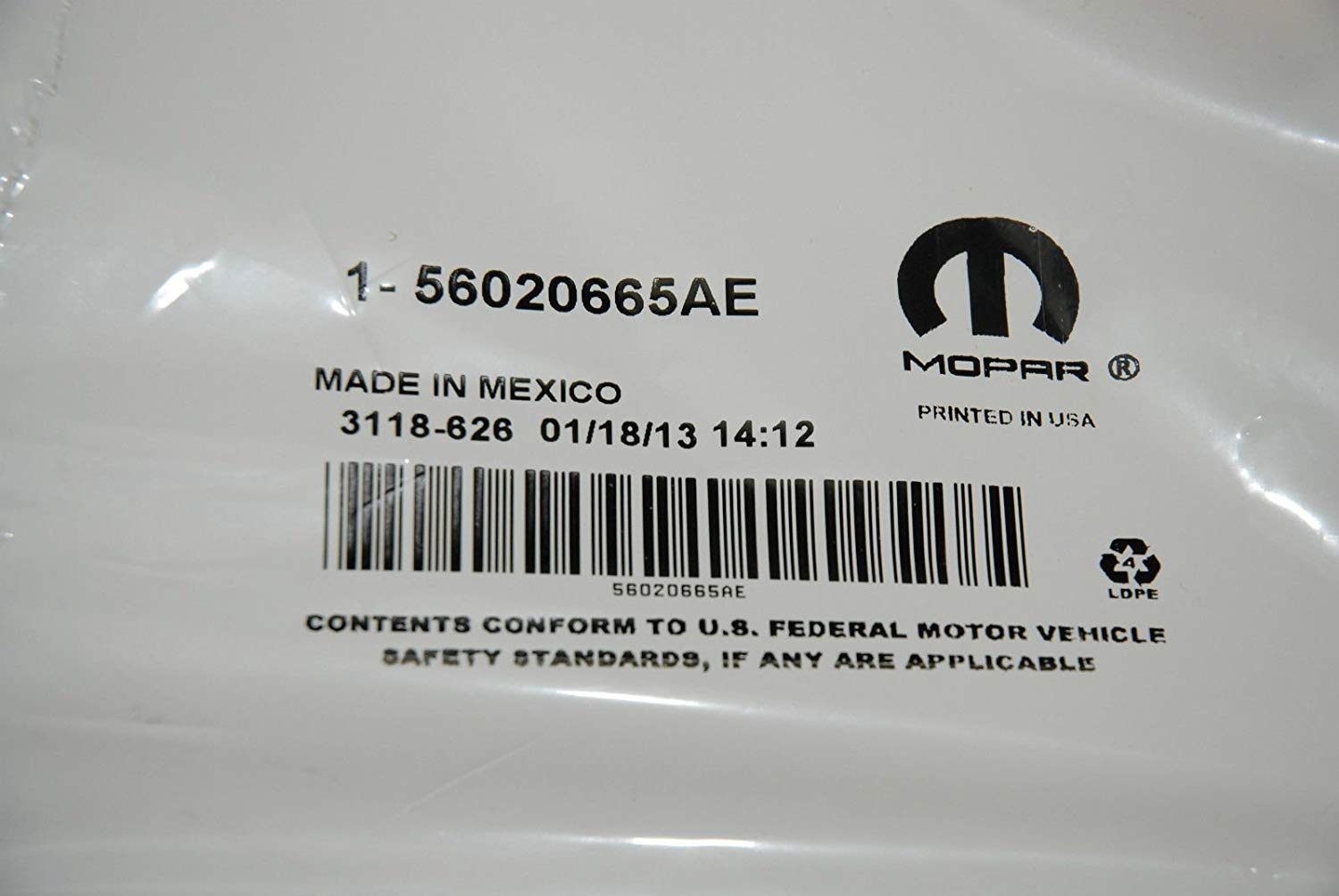 Mopar 56020665AE Battery Cable Negative