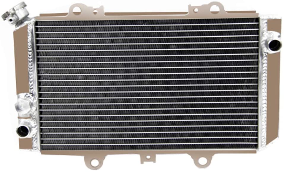 ALLOYWORKS Replacement Aluminum Radiator For Yamaha Quad Grizzly 660 YFM660F ATV 2002-2008