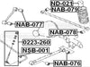FEBEST NAB-078 Arm Bushing for Track Control Arm