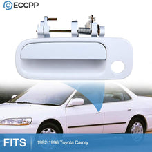 ECCPP Door Handle Exterior Outside Outer Front Driver Side for 1992-1996 Toyota Camry White