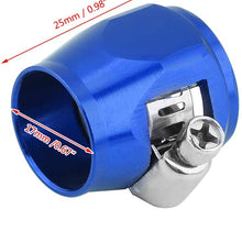 DEALPEAK Car Oil Fuel Hose End Clamp Finisher Diesel Water Line Clip AN6 Hose Connectors 15mm/17mm/20mm/24mm for Auto Truck Vehicle