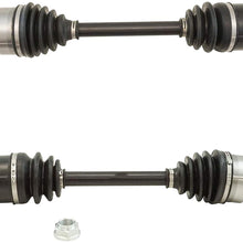 TRQ Front Complete CV Axle Shaft Assembly Left & Right Pair Set for 2006-2011 Honda Civic Si 2.0L