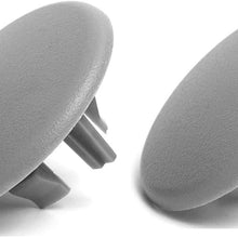 Kerman 2pcs Armrest Cover Cap for 07-19 Chevy Tahoe Suburban Yukon Cadillac Escalade Seat Parts Replacement OEM GM 15279690 Rear Bucket Seats Arm Rest Handle Trim Bolt Vehicle Accessories (Gray)
