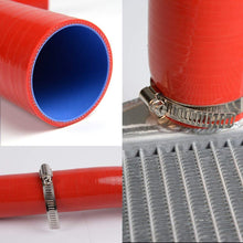 For Audi S4 RS4 A6 B5 C5 2.7L Bi-Turbo 1997 1998 1999 2000 2001 Silicone Boost Intercooler Piping Hose Kit Clamps Red