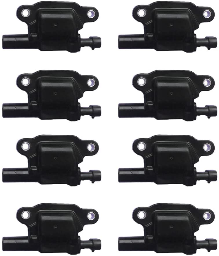 Motorhot Pack of 8 Straight Boot Ignition Coils fit for Chevy GMC Cadillac Hummer H2 H3 V8 Compatible with UF413 12570616