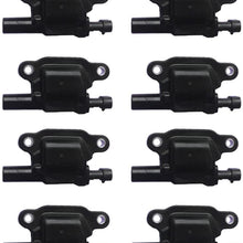 Motorhot Pack of 8 Straight Boot Ignition Coils fit for Chevy GMC Cadillac Hummer H2 H3 V8 Compatible with UF413 12570616