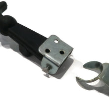 The ROP Shop Hood Hold Down Latch KIT Black Rubber Galvanized Steel with Easy Grip T-Handle