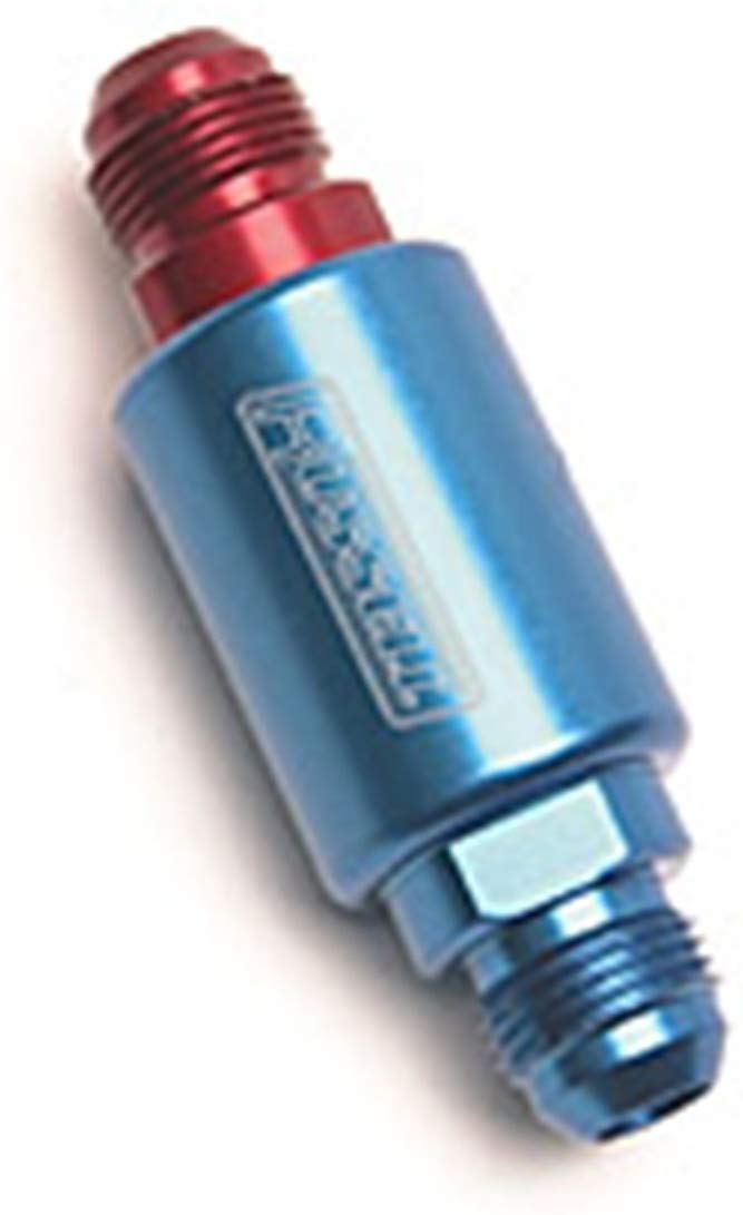 Russell 650100 Red and Blue Anodized Aluminum Competition Fuel Filter