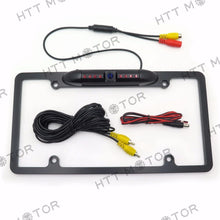 HTTMT MT371-030- HD Color CMOS Car License Plate Frame Mount Rear View Backup Camera 8 IR LED US