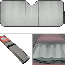 Motor Trend Front Windshield Sun shade - Accordion Folding Auto Sunshade for Car Truck SUV 58 x 24 Inch (Gray) - AS-311-GR_am