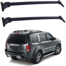 ROADFAR Roof Rack Aluminum Top Rail Carries Luggage Carrier Fit for 2009-2015 for Honda Pilot Sport Utility Baggage Rail Crossbars