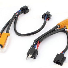 FOORDAY 50W 8ohm H4 Double Resistance Line Led Load Resistors Connector for Turn Signal Bulb DRL LED Canbus Decoder (2 Pcs)
