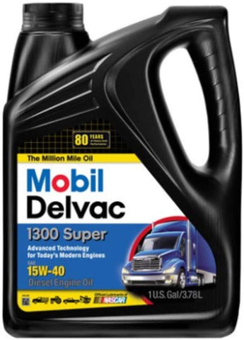 La Rosticceria 112786 15W-40 Delvac 1300 Super Motor Oil - 1 Gallon (Pack of 2)