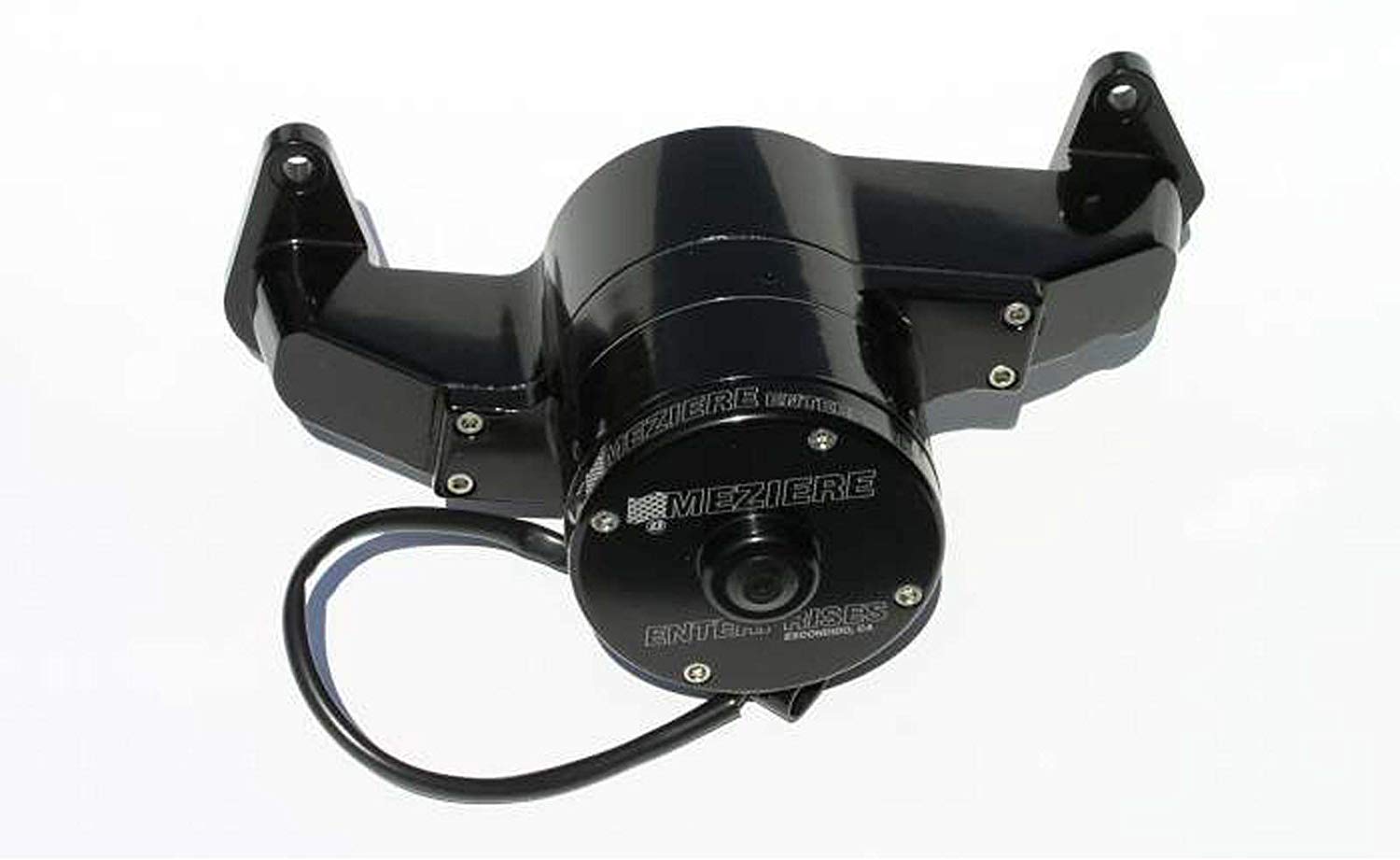 Meziere WP108S Black Billet Electric Water Pump for Big Block Ford