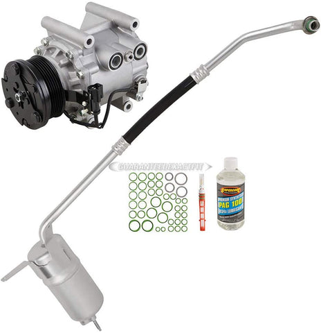 AC Compressor & A/C Kit For Jaguar X-Type 2002 2003 2004 - Includes Drier Filter, Expansion Valve, PAG Oil & O-Rings - BuyAutoParts 60-80274RK New