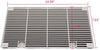 RV A/C Ducted Duo-Therm Air Grille For Dometic 3104928.019, Replace Air Conditioner Grill with Filter Pad - Polar White