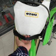 OTOM CNC Rescue Pull Strap for Motorcycle Dirt Bike Motocross Steering Wheel Joint Board Rescue Belt for Kawasaki Honda Suzuki (Black)