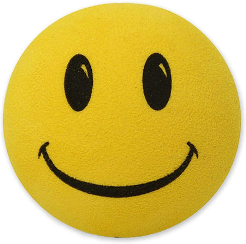 Tenna Tops Happy Smiley Face Car Antenna Topper/Antenna Ball/Rear View Mirror Dangler/Desktop Spring Stand Bobble (Lemony Yellow)