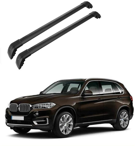 Autowell Roof Rack Cross Bar Fit for BMW X5 F15 2014-2018 Crossbar Top Rail Luggage Carrier Lockable (Not Fit 2019 Model)