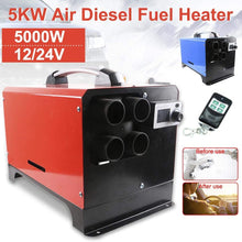 Lorchwise Diesel Air Heater,5KW 12V/24V Car Heater,Diesel Air Heater, Parking Heater with LCD Display and Remote Control for Car,Truck,Bus,Ship, Camping