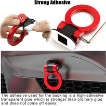 WARMAGIA Universal ABS Red Bumper Car Sticker Dummy Tralier Tow Hooks Kit Car Series of Exterior Auto Accessories(Red)