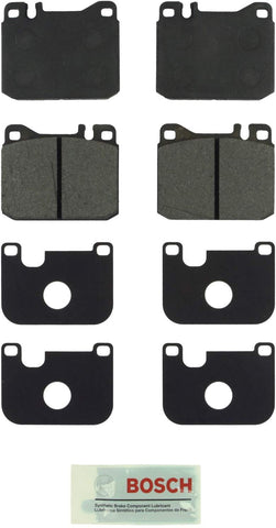 Bosch BE145 Blue Disc Brake Pad Set for Select Mercedes-Benz 220, 240, 280, 300, 350, 380, 420, 450, 500, 560 (C, D, CD, CE, S, SE, SEL, SEC, SL, SLC) - FRONT