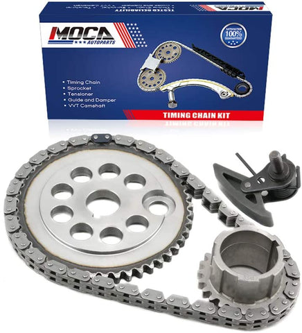 MOCA Engine Timing Chain Kit for 1995-2005 Buick Le Sabre & 1995-2002 Camaro & 1995-1999 Oldsmobile 88 V6 3.8L