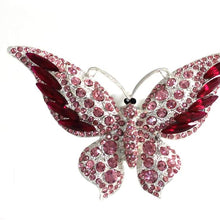 Bestbling Bling Crystal Car Fragrance Butterfly Car Diffuser Air Freshener with Vent Clip (Pink)