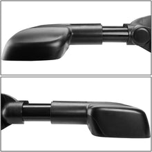 Right Side Black Power Heated Telescoping Side Towing Mirror Replacement for Chevy/GMC Silverado Sierra GMT800 99-02