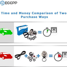 ECCPP TBK306AWPT Fits 01-06 Audi A4 Quattro Volkswagen Passat 1.8 Turbo DOHC AWM, AMB Timing Belt Kit Water Pump