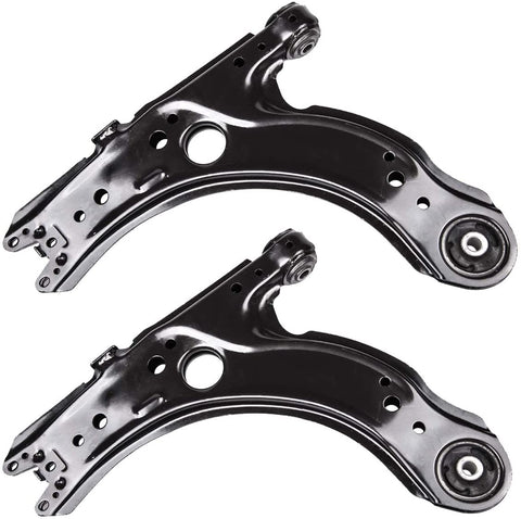 TUCAREST 2Pcs K640176 (Pair) Left Right Front Lower Control Arm Assembly Compatible with Volkswagen Beetle Golf Jet-ta City Driver Passenger Side Suspension