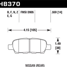 Hawk Performance HB370F.559 HPS Performance Ceramic Brake Pad