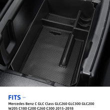 JoyTutus Center Console Organizer Tray Armrest Secondary Storage Box Center Console Insert for Mercedes Benz C GLC Class GLC260 GLC300 GLC200 W205 C180 C200 C260 C300 2015 2016 2017 2018 2019