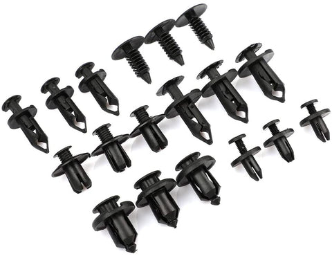 ECCPP Car Clips Pushtype Retainer Clips Kit with 6Sizes Panel Trim Fasteners Rivet Kits Fit for GM Toyota Honda Ford Chrysler,190Pcs