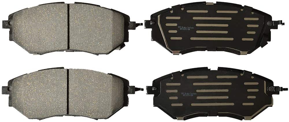 KFE KFE1078-104 Ultra Quiet Advanced Premium Ceramic Brake Pad Front Set Compatible with: Subaru Forester, Legacy, Outback, B9 Trbeca, WRX