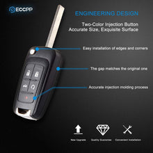 ECCPP 2X Replacement fit for Uncut Keyless Entry Remote Key Fob Shell Case GMC Terrain/Buick Allure LaCrosse Regal Verano Encore/Chevrolet Camaro Cruze Malibu Equinox Sonic Impala OHT01060512