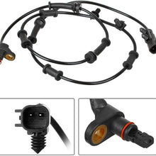AUTEX 1pc ALS1918 68003281AA 68003281AC SU10069 5S8607 ABS Wheel Speed Sensor Front Left or Right Compatible with Jeep Wrangler 2007 2008 2009 2010 2011 2012 2013 2014 07 08 09 10 11 12-14 3.8L 3.6L