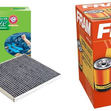 Fram Fresh Breeze - Filtro de aire de cabina con bicarbonato de sodio Arm & Hammer, CF10729 para vehículos seleccionados Chrysler, Dodge y Jeep