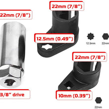 Oxygen Sensor Removal Tool Kit 3Pcs 3/8 Inch Drive Oxygen Sensor Socket Wrench